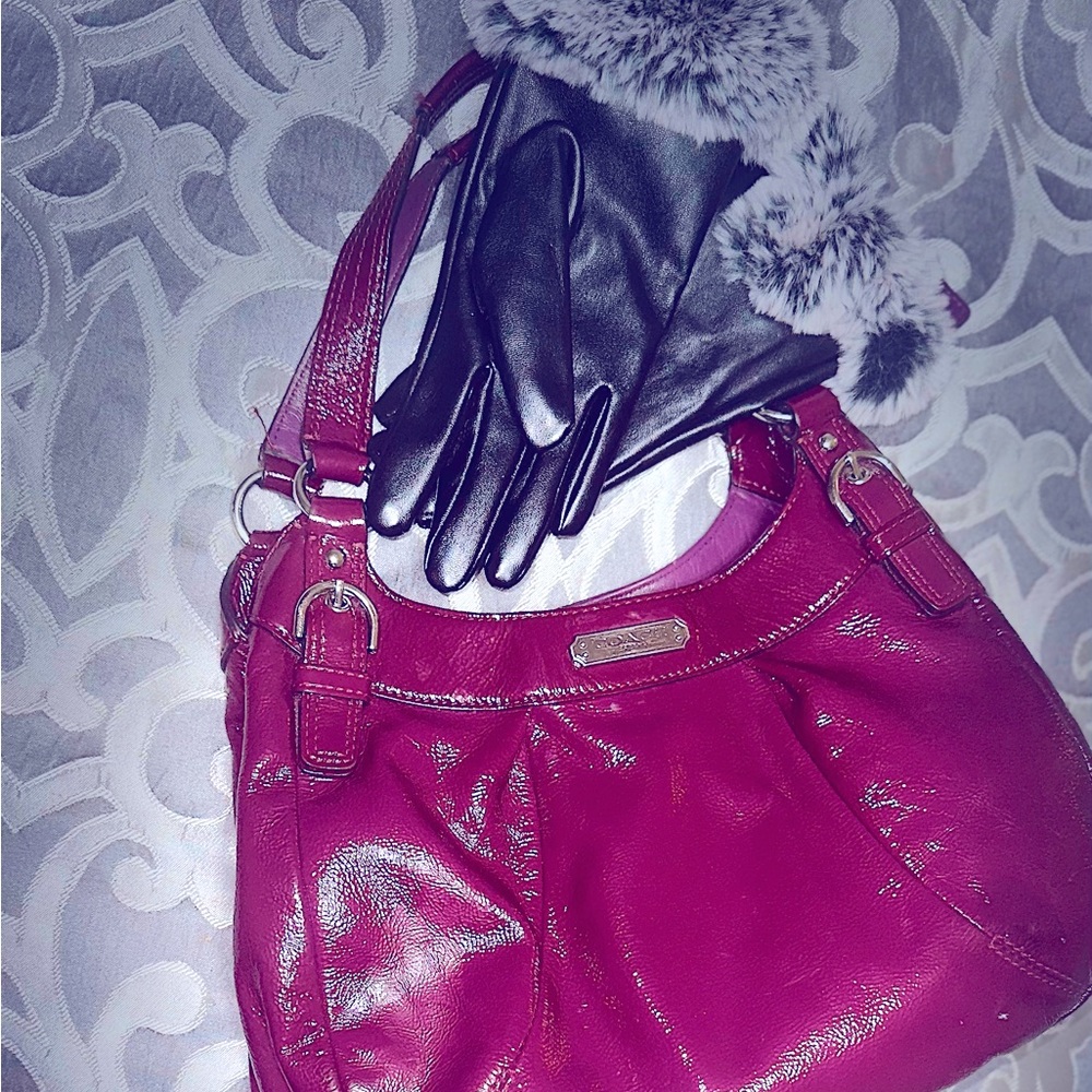 Coach Designer Purse~ beautiful burgundy, color